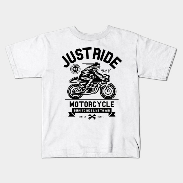 Motorcycle Kids T-Shirt by Z1